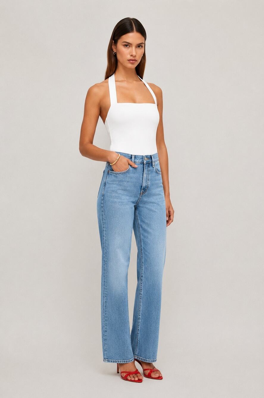 Dynamite Heidi High Rise Wide Leg Jeans Medium Wash Size 0 / 25